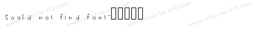 Could not find font字体转换